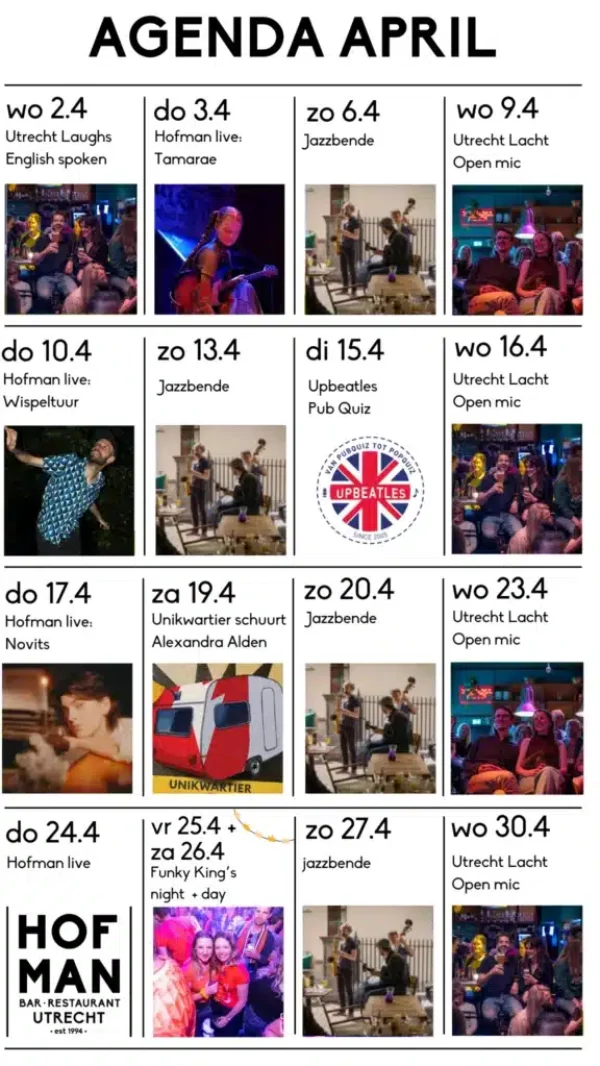 Hofman Utrecht Agenda April