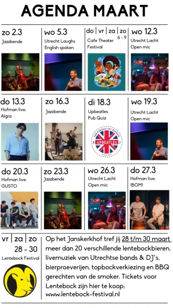 Hofman Utrecht Agenda Maart